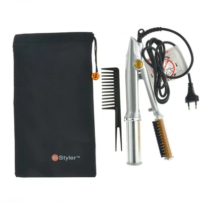 2021 nuovo argento ionico instyler pro ionico hot spazzola e piastra in ceramica - Immagine 1 di 4