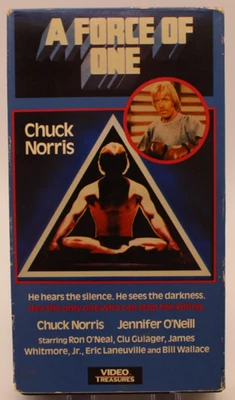 A Force Of One VHS Video Treasures Chuck Norris Martial Arts Action RARE VINTAGE - Image 1 of 3