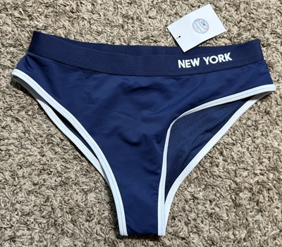 NUEVO GIII 4her New York Yankees MLB Mujer Parte Inferior de Natación Bikini Parte Inferior (Pequeña) Foto 1 de 2