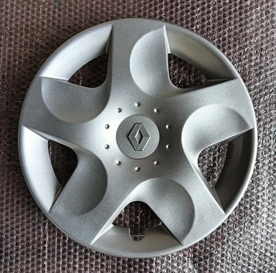 LOT DE 4 ENJOLIVEURS RENAULT NEW TWINGO 2007 POUR JANTES 14" AVEC LOGO - Photo 1/4