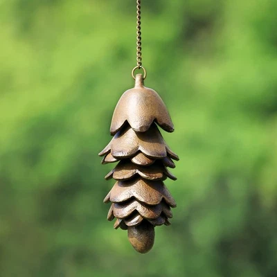 Large Pinecone Wind Chime Home Outdoor Decorative Collectible - Image 1 of 2