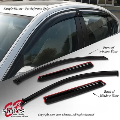 For 1999-2005 Suzuki Grand Vitara Smoke Window Visor Rain Guard 4pcs Set - Image 1 of 4