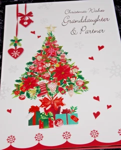 Granddaughter & Partner, Christmas Card. (R16). - Picture 1 of 3