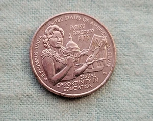 2024 D Patsy Takamoto Nerz in Kabeljau We Trust Viertel Top Zustand - Bild 1 von 3