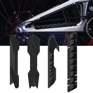 Frame Stickers Bike Bicycle Black Chain Stay Guard Frame Protector Cover - Picture 1 of 7