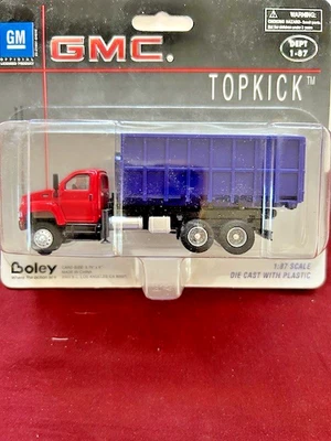 HO Scale Boley  3017-12 GMC red cab with purple Dump - Image 1 of 3