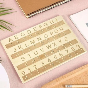 Braille Alphabet Board Educational Equipment Teaching Aid Lightweight Convenient - Picture 1 of 7