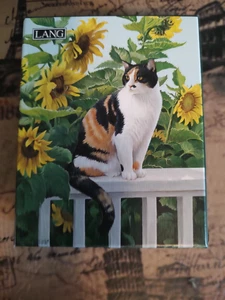 Lang ~ Sunflower/Cat Sanctuary Boxed Note Cards ~13 Cards/Envelopes 4"x5.25" NEW - Picture 1 of 7