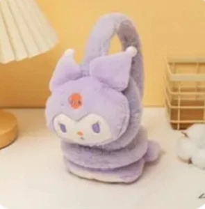 Kuromi  Earmuffs Frostproof Plush Ear Muffs Sanrio Cute Warm - Picture 1 of 3