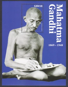 GHANA - 2023 75° ANNIVERSARIO DELLA MORTE DEL MAHATMA GANDHI - MIN. FOGLIO COME NUOVO NH - Foto 1 di 4