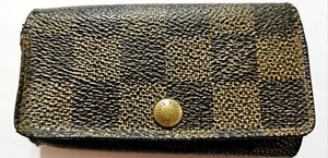 AUTÉNTICO BOLSO PORTA CUATRO LLAVES LOUIS VUITTON DAMIER EBENE TH0938 - Imagen 1 de 9