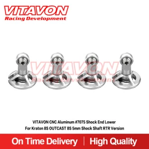 Vitavon CNC Alu7075 Shock End Lower For Kraton 8S OUTCAST 8S 5mm Shock Shaft RTR - Picture 1 of 10