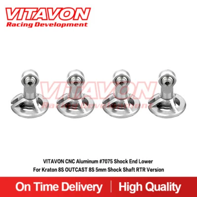 Vitavon CNC Alu7075 Shock End Lower For Kraton 8S OUTCAST 8S 5mm Shock Shaft RTR - Image 1 of 4