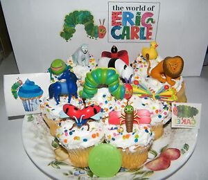 The Very Hungry Caterpillar and Friends World of Eric Carle Deluxe Cake Toppers