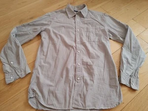 Gap Men long Sleeve Slim Fit 100% Cotton Striped Shirt Size Medium - Picture 1 of 12