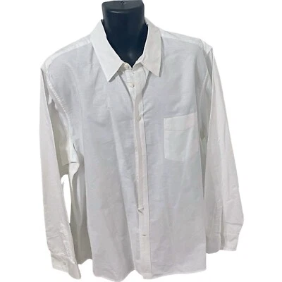 Merona Dress Shirt Men's Tailored Fit Long Sleeve Button Up White  Size 2XL - Image 1 of 4