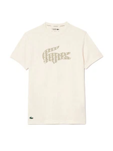 Lacoste Men's Ultra Dry Piqué Tennis T-Shirt in Beige TH2623-51 XFJ - Picture 1 of 1