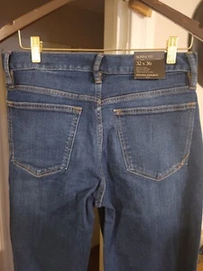 Banana Republic Herren Skinny Fit Stretch Jeans in dunkler Waschung Gr. 32 x 36 ~ NEU - Bild 1 von 13