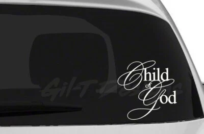 Calcomanía Vinilo Hijo de Dios Adhesivo, Cristiano, Cruz, Religioso, Amor, Jesús, Amor Foto 1 de 4