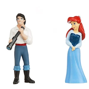 Statuina cake topper in PVC granchio granchio Ariel e principe Eric Sirenetta umana 3" - Foto 1 di 1