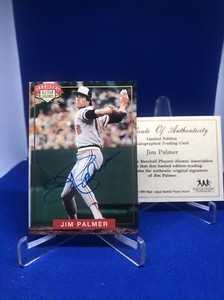 1994 Nabisco All-Star Legends Jim Palmer Auto Signed Card HOF Orioles w/ COA