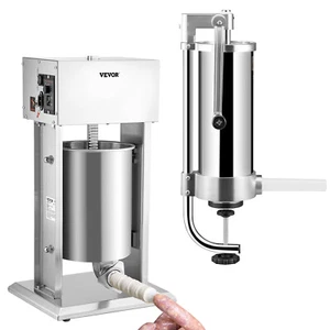 VEVOR Sausage Stuffer 1.5/3/5/7/10/15L Homemade Sausage Maker Stainless Steel - Picture 1 of 86