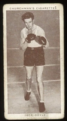 1938 W.A. & A.C. Churchman Boxing Personalities Boxing #13 Jack Doyle GD - Image 1 of 2