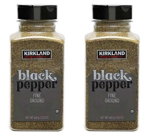 2er Pack - Kirkland Signature Schwarzer Pfeffer Fein gemahlen 12,3 oz (349g) - Bild 1 von 4