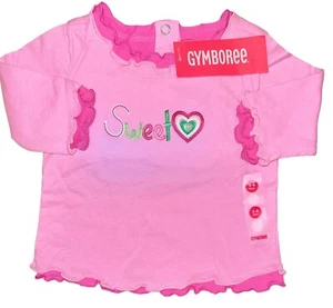Girls Gymboree Size 3-6 Month Pink "Sweet" top. NWT! - Picture 1 of 1