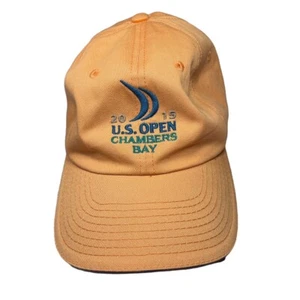 2015 US Open Chambers Bay Baseball Cap USGA Member Embroidered Golf Hat Peach - Imagen 1 de 6