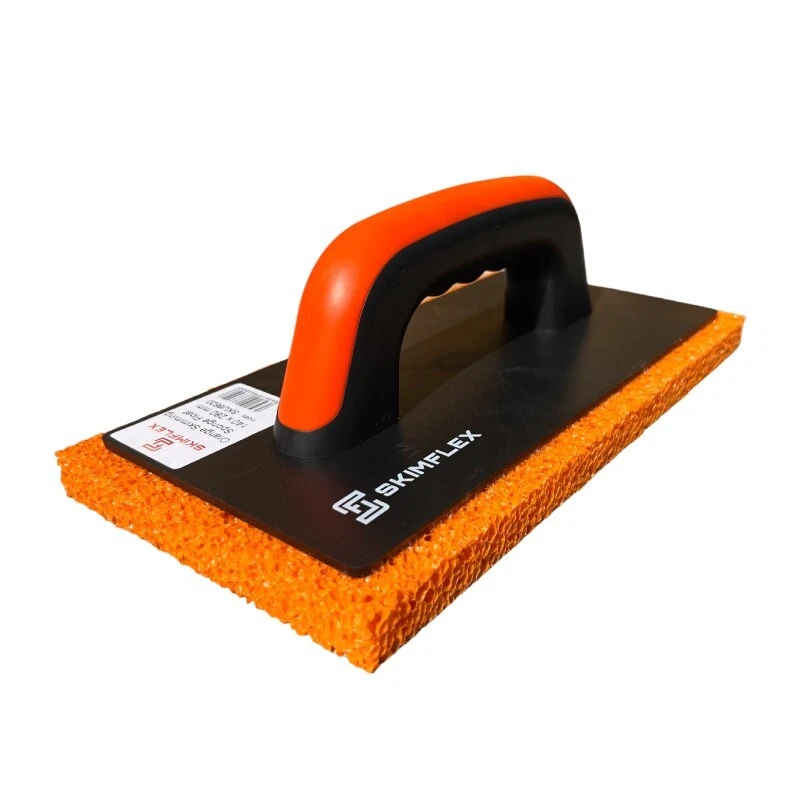 PLASTERING SPONGE FLOAT Hydrorubber Render 18mm orange, Rough Plaster Skimflex - Image 1 of 1