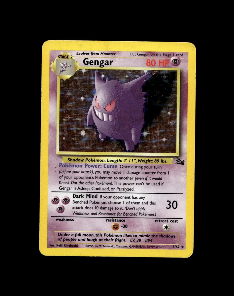 Gastly Haunter Gengar Pokemon Card! Holo/Reverse Holo EX VMAX V GX Rare Cards! - Image 1 of 1