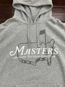 Augusta National Golf Club Masters Golf Tournament Hoodie Gray Reprinted - Picture 1 of 4