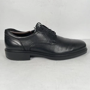 Ecco Helsinki 2.0 Loafers Mens Size 45 US 11 Black Leather Plain Toe Shoes - Picture 1 of 10