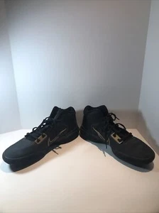 Kyrie Irving Nike Flytrap 4 Black Metallic Gold Size U.S 12 Air Zoom - Picture 1 of 12