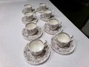 SPODE COPELAND FLORENCE LOT OF 8 DEMITASSE CUPS AND SAUCERS - Picture 1 of 6