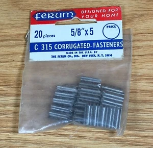 Vintage Ferum 20 C 315 Wellverschlüsse 5/8"" x 5 ungeöffnetes Paket - Bild 1 von 3