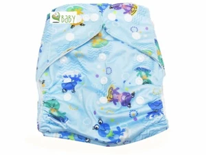 VBaby Fabric Waterproof Adjustable Reusable Cloth Diaper With 1 Cotton Insert - Picture 1 of 4