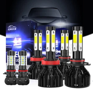 For Dodge Ram 1500 2500 3500 2009-2012 LED Headlight Fog Light Bulbs Xenon White - Picture 1 of 17