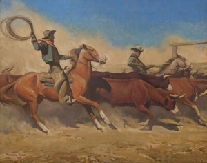 Maynard Dixon Sagebrush und Einsamkeit Leinwandbild 16 x 20 - Bild 1 von 3