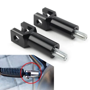 Rear Footrest Pegs Support Mount Bracket Set Fit Harley 2000-2018 Alloy Black fl - Bild 1 von 11