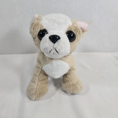Ganz Lil'Kinz Chihuahua Dog Plush 7” Tan White Stuffed Animal Toy No Code HM104 - Image 1 of 4