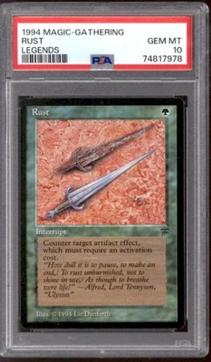 Magic MTG Legends Rust PSA 10 GEM MINT POP 14 - Image 1 of 2