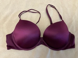 Victoria Secret Very Sexy Bombshell Adds 2 Cups Push Up Bra 36C Grey White - Picture 1 of 3