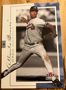 2001 Greg Maddux Fleer Genuine #95 Atlanta Braves Top Shelf Design HOF - Picture 1 of 2