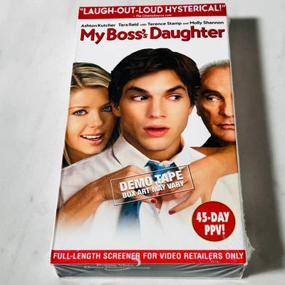 My Boss's Daughter  - VHS Demo - New Sealed - Ashton Kutcher - Watermark - Image 1 of 4