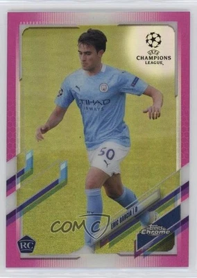 2020-21 Topps Chrome UCL Pink Refractor /175 Eric Garcia #96 Rookie RC - Image 1 of 2