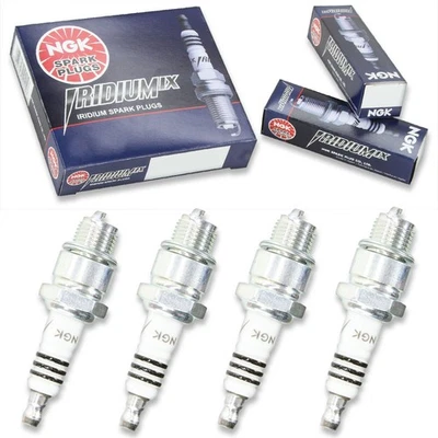 4pcs 1972 Yamaha LT2M NGK Iridium IX Spark Plugs 100cc 6ci Kit Set Engine po Foto 1 de 4