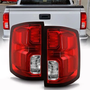 For Chevy Silverado 1500 LTZ 2016-2018 LED Tail Light Brake Lamp Left+Right Pair - Picture 1 of 12