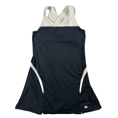 Vestido de tenis Wilson para mujer equipo Pickleball blanco y negro talla L entrecruzado Foto 1 de 4
